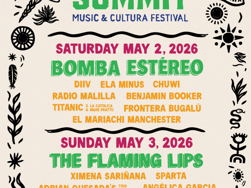 The inaugural Sol Summit Music & Cultura Festival lineup has officially dropped — and it’s big!