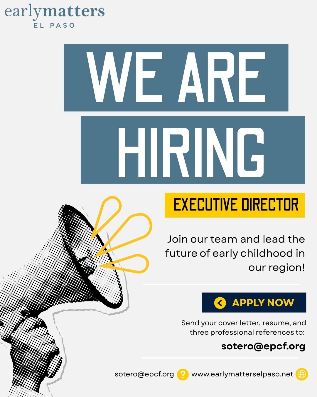 Early Matter El Paso seeks Executive Director
