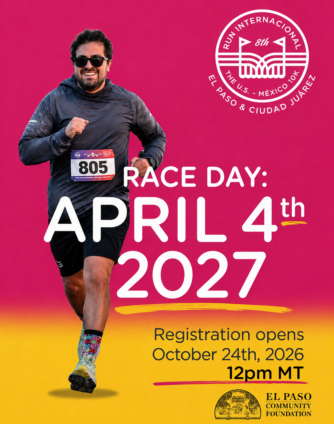 Run Internacional Returns Sunday, April 4, 2027! 🏃‍♀️